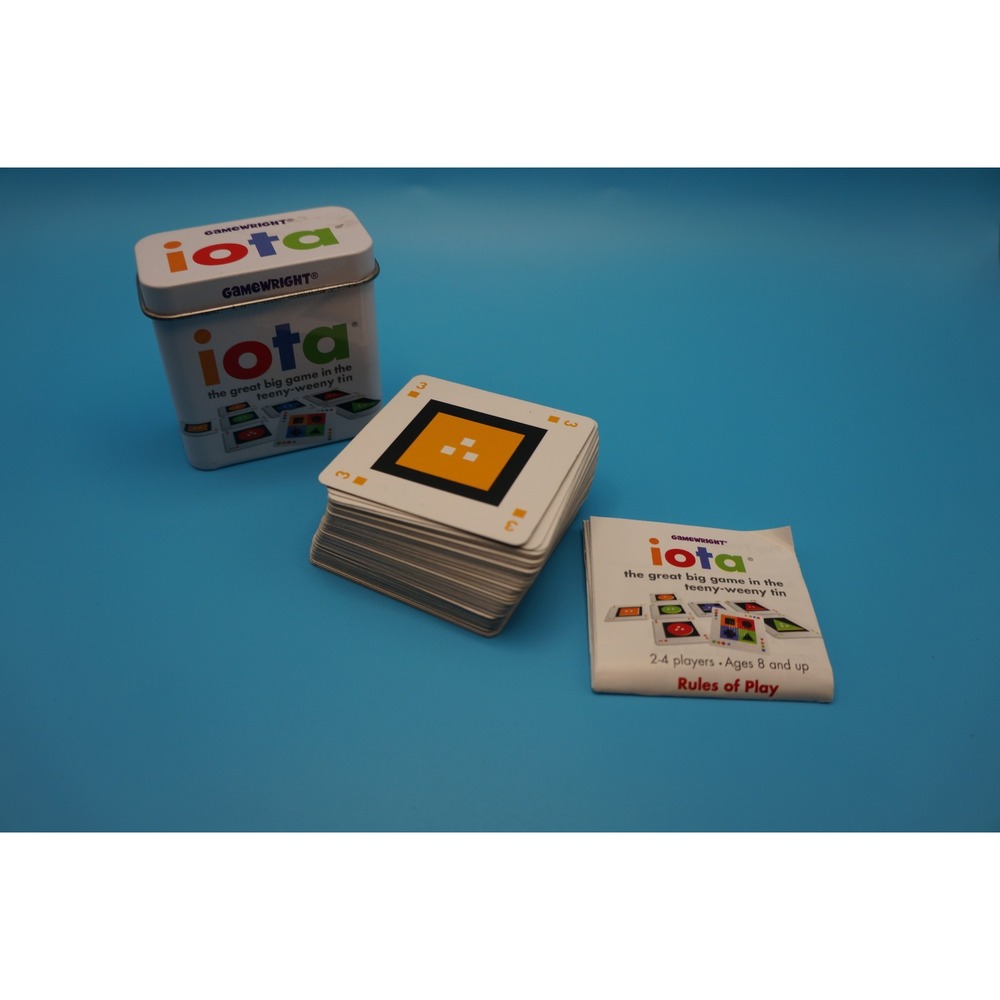Gamewright Iota Card Game The Great Big Game in the Teeny-Weeny Tin Strategy